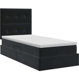  Krevet s madracem i skladištem Crna 90 x 200 cm Baršun | shoptok.hr