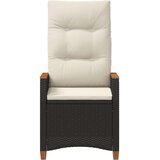  Ležaljka u vrtu Crna i Krema 64 x 57 5 x 112 cm poliratan - Crna i krem 1 | shoptok.hr