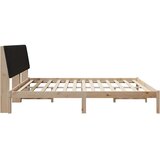  Krevetna konstrukcija Smeđa 200 x 200 cm Čvrsto borovo drvo | shoptok.hr