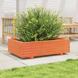  Vrtna sadilica voštano smeđa 90 x 60 x 26,5 cm masivna borovina | shoptok.hr