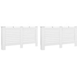  Pokrovi za radijator 2 kom bijeli 152 x 19 x 81,5 cm MDF | shoptok.hr