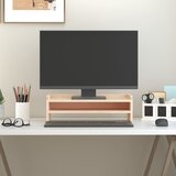  Stalak za monitor 50 x 24 x 16 cm od masivne borovine | shoptok.hr