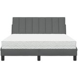  Krevet s madracem Hanko tamnosivi 140x190 cm od tkanine | shoptok.hr