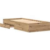  Krevetna konstrukcija s ladicama Umjetnički hrast 90 x 200 cm | shoptok.hr