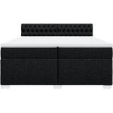  Krevet s oprugama i madracem crni 200x200 cm od tkanine | shoptok.hr