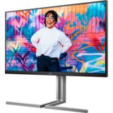 AOC monitor led U32U3CV business 31.5'' 3H, nano ips, 3840x2160, 60Hz, 1000:1, 4ms, HDR400, 2xHDMI, 1xDP, usb-c 96W, usb hub, kvm, lan RJ45, speakers, full ergonomic, 3y - U32U3CV | Shoptok.si