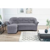 MID.YOU KOTNA SEDEŽNA GARNITURA, mikrovlakna temno siva | Shoptok.si