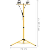 vidaXL LED reflektor s stojalom 2x10 W hladno bel | Shoptok.si