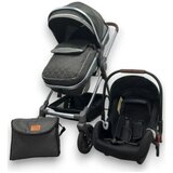 Bbo kolica za bebe 2 u 1 umbra dark grey, 0m+ Cene
