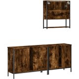  3-dijelni set kupaonskog namještaja boja hrasta drveni | shoptok.hr