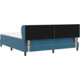Box Spring postelja z vzmetnico temno modra 180x200 cm žamet, (22052301) | Shoptok.si