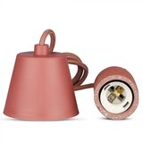  Napajajući kabl 1xE27/60W/230V beton/crvena | Eponuda.com