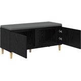  Klupa za hodnik s jastukom Crni Hrast 100 x 38 x 46 cm | shoptok.hr