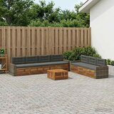  Set vanjskih sofa 8 pcs Prirodna i antracit 79 x 79 x 37 cm | shoptok.hr
