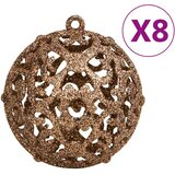  Set božićnih kuglica od 111 komada rozo-zlatni od polistirena | shoptok.hr