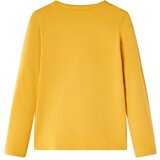  Dječja majica dugih rukava tamna oker boja 104 | shoptok.hr