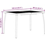  Set vanjskog namještaja 5 pcs Antracit Željezo i čelik | shoptok.hr