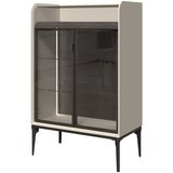 Jela Vitrina Soffy V80-2AL/SF, 80x124x42cm, Prljavo bela - antracit | ePonuda.com