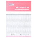 NARODNE NOVINE-UT XII-37 DNEVNI OBRAČUN UTRŠKA KONOBARA; Blok 3 x 50 listova, 14,8 x 21 cm | shoptok.hr