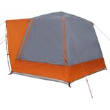 Kamping šator Siva i narančasta 420 x 420 x 227 cm Poliester | Eponuda.com