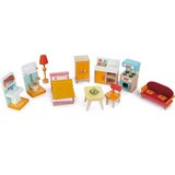 TENDER LEAF TOYS Lesena hišica za punčke - The Foxtail Villa, 16 kosov | Shoptok.si