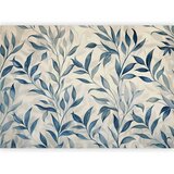  Foto tapeta - Leaves in Blue Colors Delicate Botanical Motif 450x315 Premium | shoptok.hr