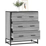 vidaXL Komoda boja hrasta sonome 68x35x76 cm konstruirano drvo metal Cijene