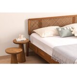 Kalune Design Bračni krevet od masivne smreke s podnicom 180x200 cm u prirodnoj boji/tamno smeđi Izabelya – | shoptok.hr