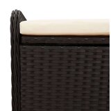  Klupa za pohranu s jastukom crna 80 x 51 x 52 cm od poliratana | shoptok.hr