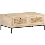 Furnova Klubska mizica 90x50x37 cm trden mangov les in naravni trst, (21914340) Cene