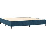  Krevet s oprugama i madracem tamnoplavi 200x200 cm baršunasti | shoptok.hr