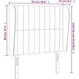  Uzglavlje s u&amp;scaron;ima plavo 93x23x118/128 cm od tkanine Slike