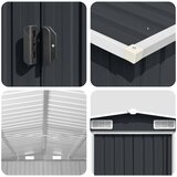  Vrtno spremište 257 x 580 x 181 cm metalno antracit | shoptok.hr