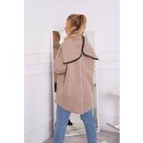 Kesi Insulated sweatshirt with a zipper at the back dark beige Cijene