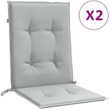 vidaXL Blazina za stol 2 kosa melanž svetlo siva 100x50x4 cm | Shoptok.si