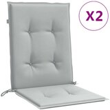 vidaXL Jastuci za stolice 2 kom svjetlosivi 100x50x4 cm tkanina | shoptok.hr
