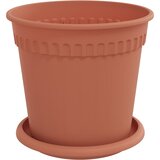 Saksije za biljke 6 pcs Crvena cigla Ø 17 x 14 cm Plastika | shoptok.hr