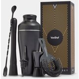 Vonshef 6 delni set za koktajle Parisian, mat črn | Shoptok.si