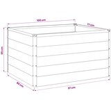  Povišeni vrtni krevet Antracit 100 x 80 x 55 cm | shoptok.hr