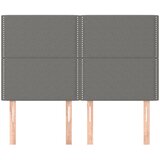  Uzglavlje tamno sivo 144x5x118/128 cm tkanina | shoptok.hr