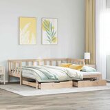  Dnevni krevet s pomoćnim ležajem i ladicama bez madraca 80x200 cm | shoptok.hr