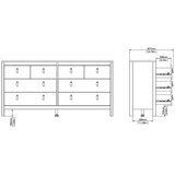 Tvilum Sivo-bež komoda 159x80x38 cm Madrid – | shoptok.hr