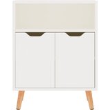  Komoda visoki sjaj bijela 60 x 30 x 72 cm od konstruiranog drva | shoptok.hr