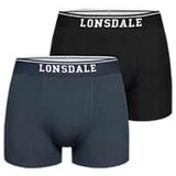 Lonsdale Muške bokserice 113859-Grey/Black cene