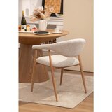 Lomoco NASLANJAČ, kovina, tekstil svetlo siva, barve hrasta | Shoptok.si