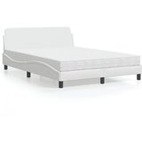 Krevet s madracem Dover bijeli 140x190 cm od umjetne kože | Eponuda.com