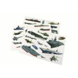 A set of educational magnetic puzzles with a military ship motif | shoptok.hr