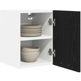 vidaXL Viseča omarica Riga 2 pcs Črni hrast in bela 30 x 31 x 40 cm | Shoptok.si