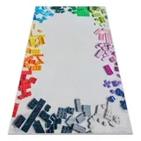 BAMBINO 38480 pralna preproga Komplet za gradnjo za otroke protizdrsna - siva / rumena 120x170 cm, (5000175313)