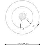 Thoro Crna LED viseća svjetiljka aluminijska ø 78 cm RIO – | shoptok.hr